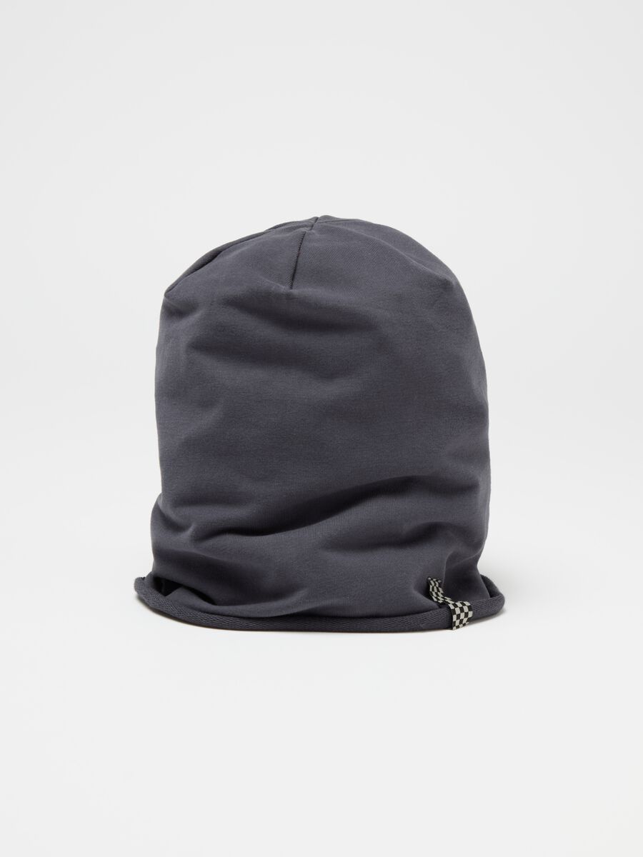 Solid colour hat in French terry_2