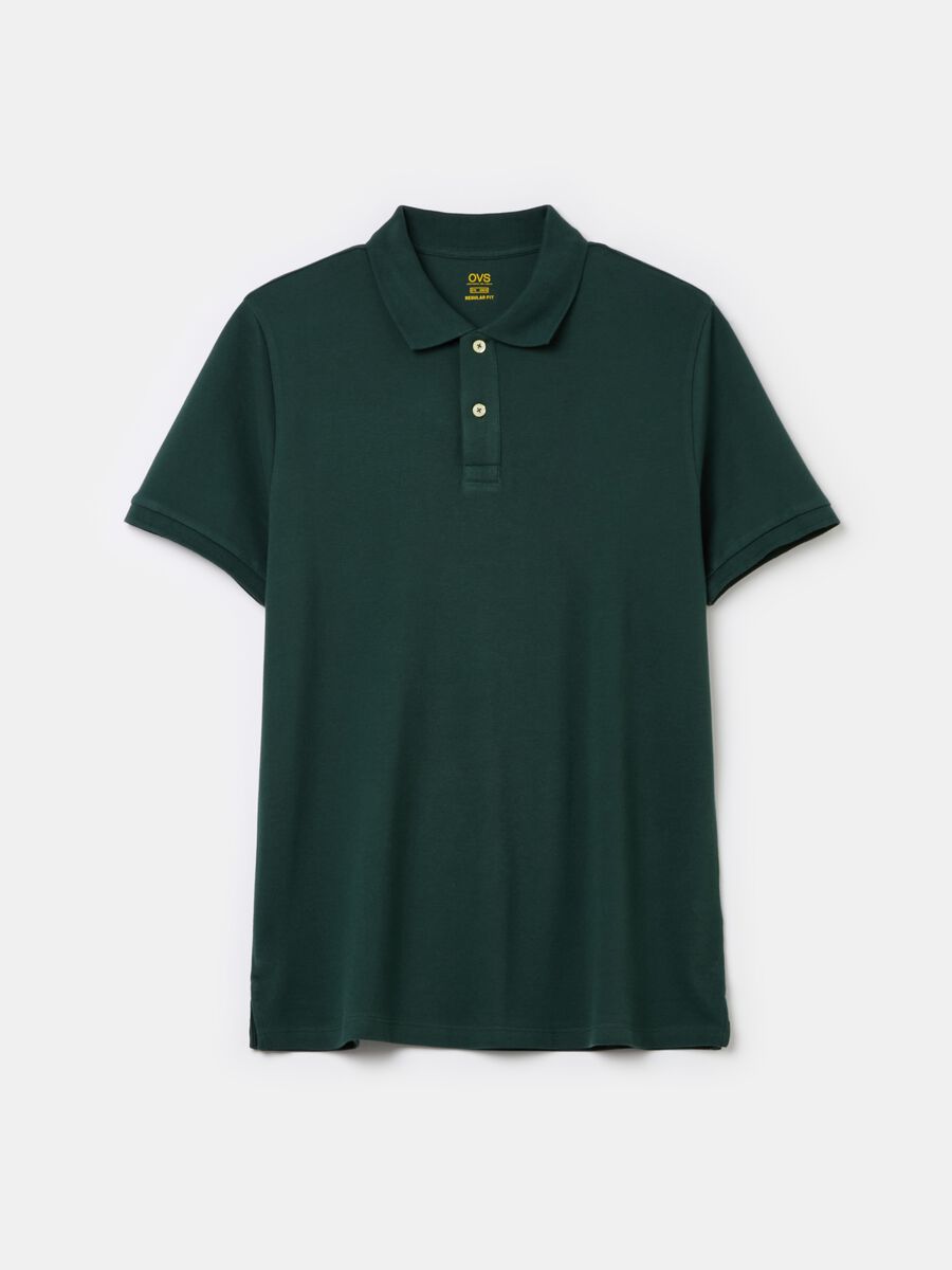 Cotton pique polo shirt_4