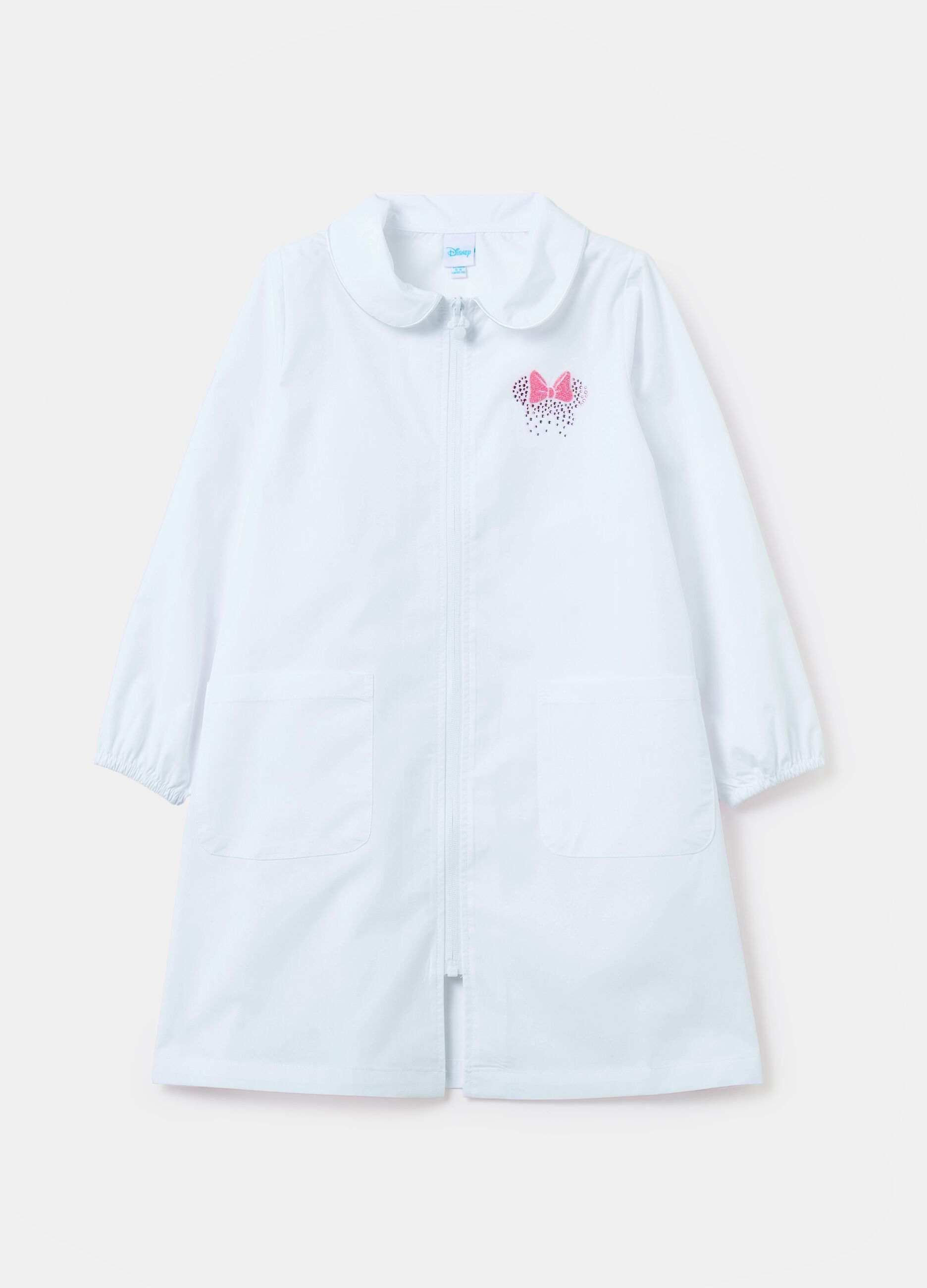 Smock with zip and diamanté Minnie Mouse