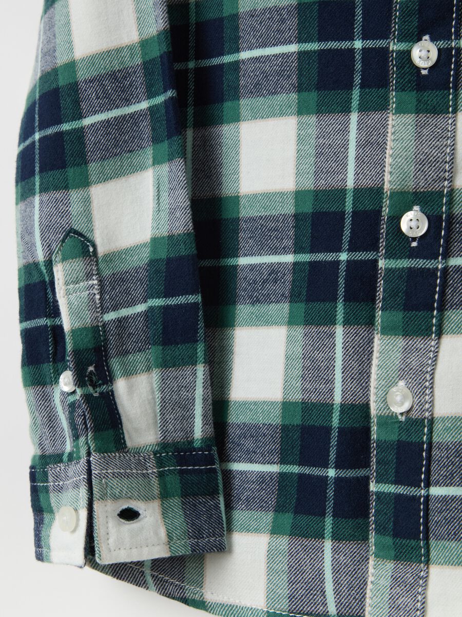 Shirt with check pattern in flannel_3