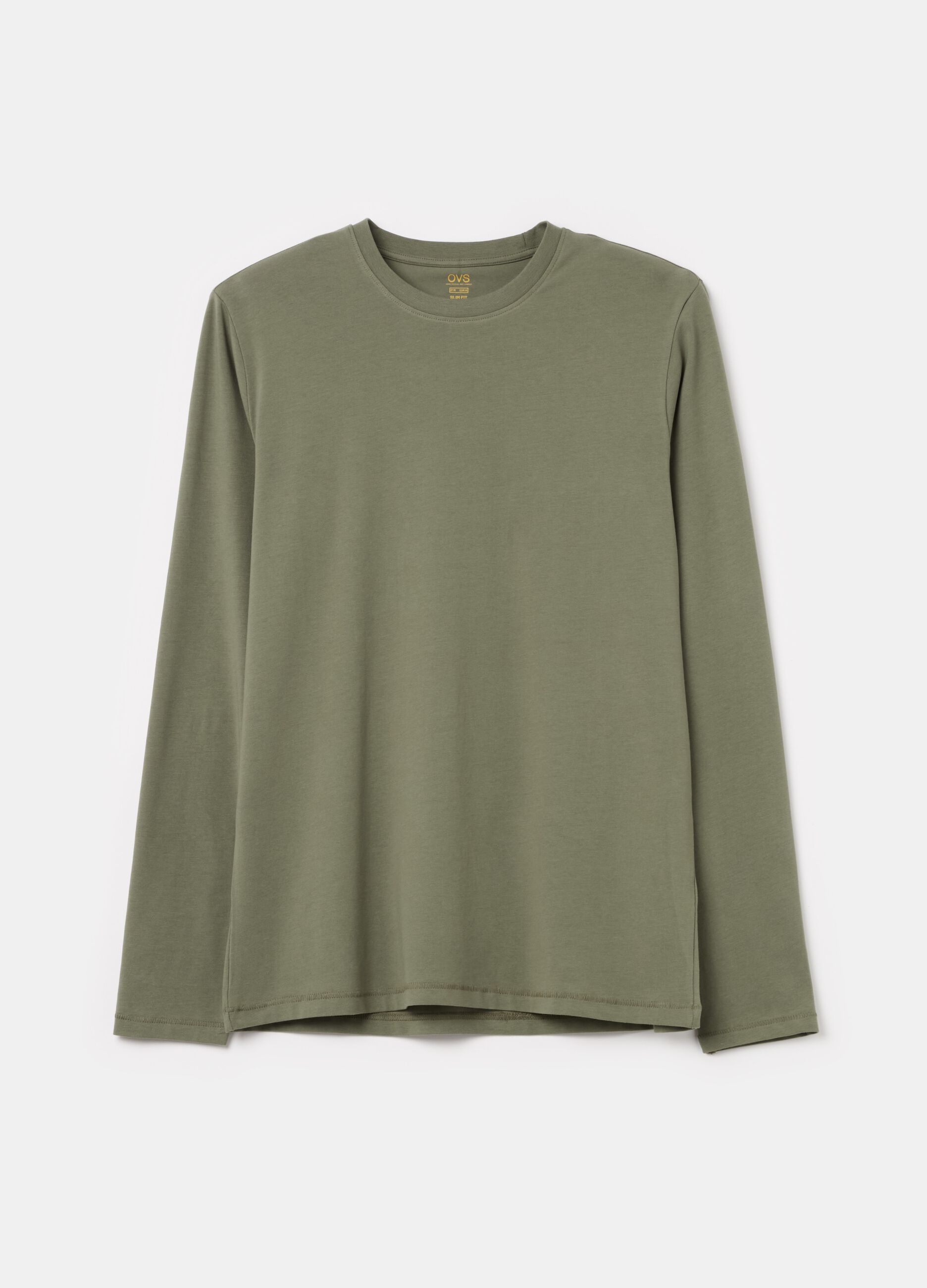 Jersey T-shirt with round neck