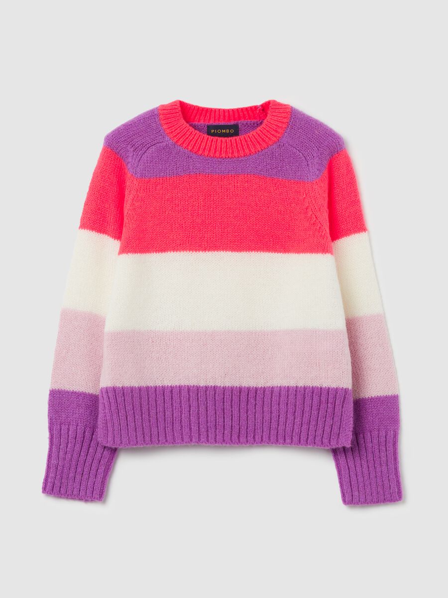 Pullover with striped pattern_0