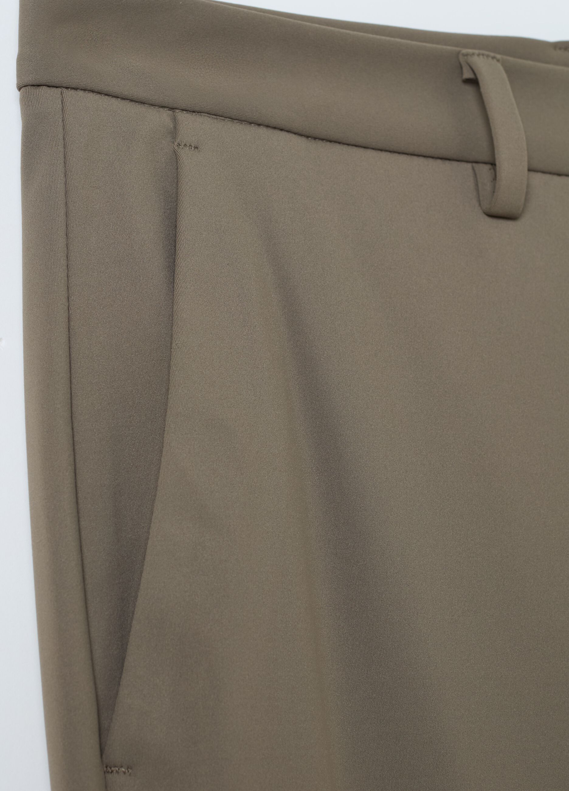 Contemporary chino trousers in technical fabric