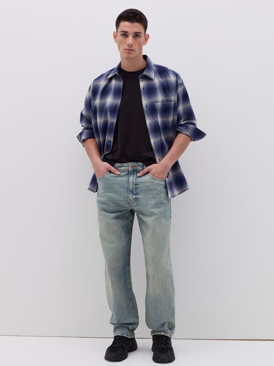 Regular-fit shirt in check flannel_0