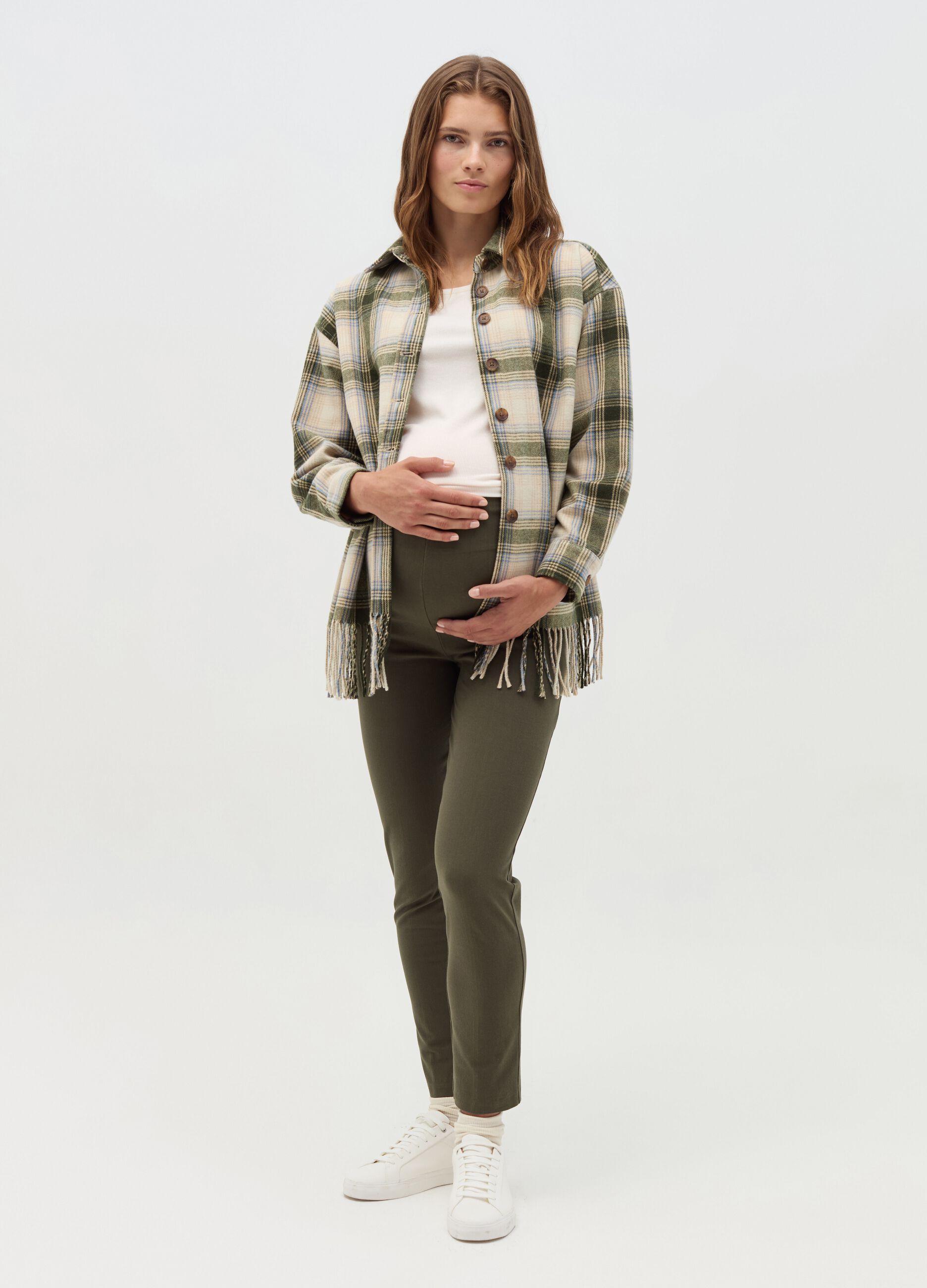 Stretch maternity trousers