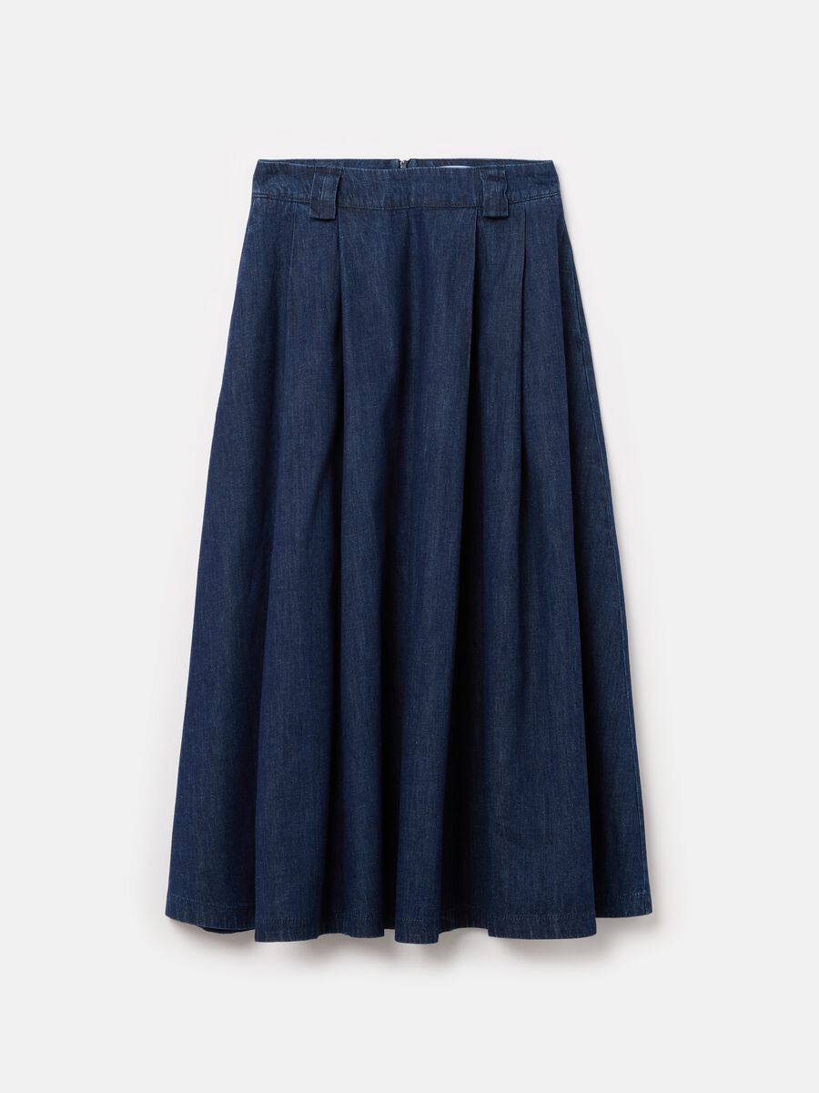 Denim full skirt_4