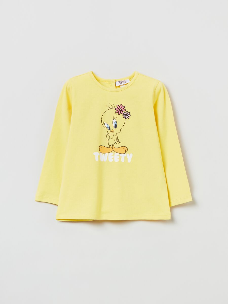 Long-sleeved T-shirt with Tweety print_0
