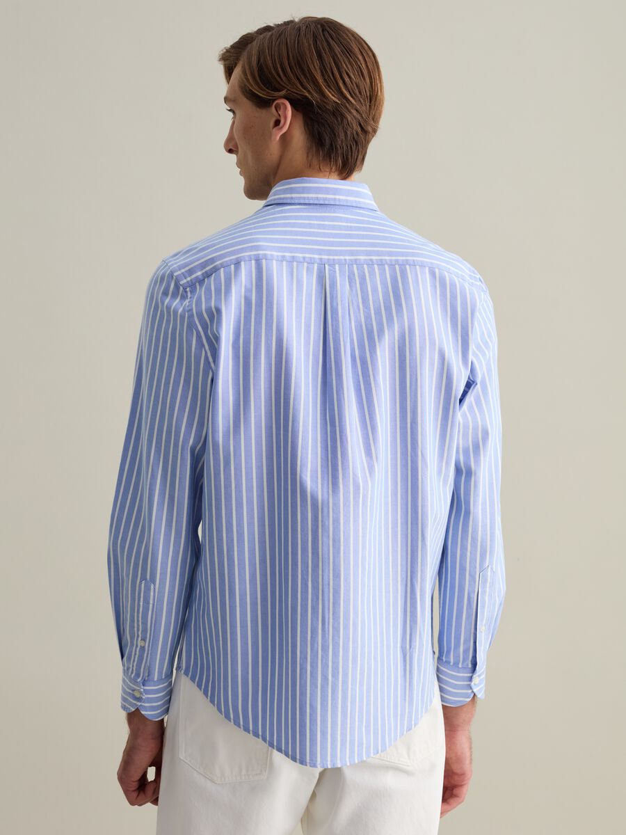 Regular-fit shirt in striped Oxford cotton_5