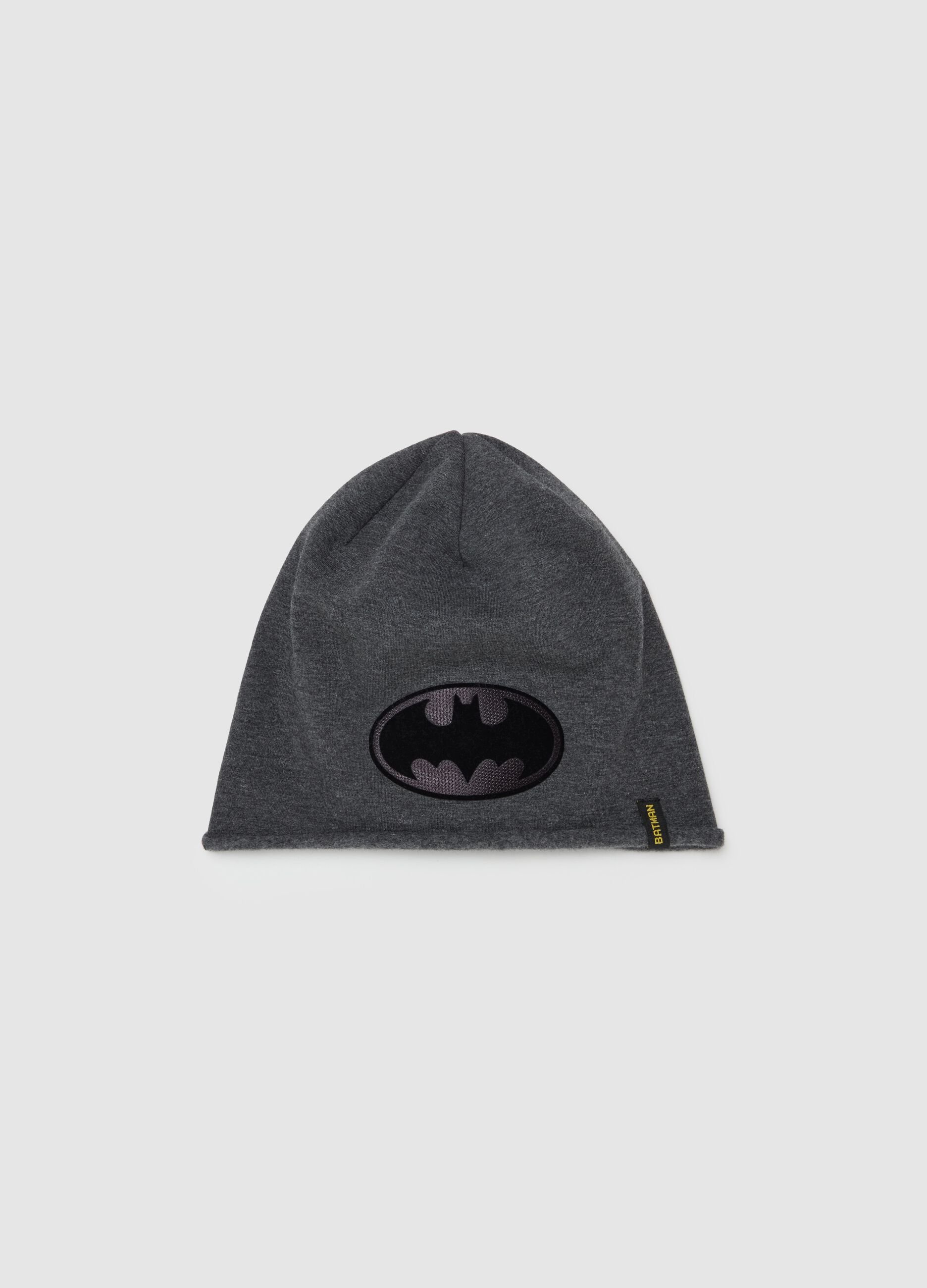 Organic cotton hat with Batman patch