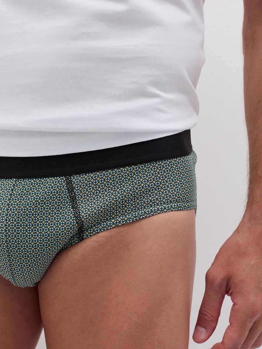 Three-pack briefs with micro pattern_2