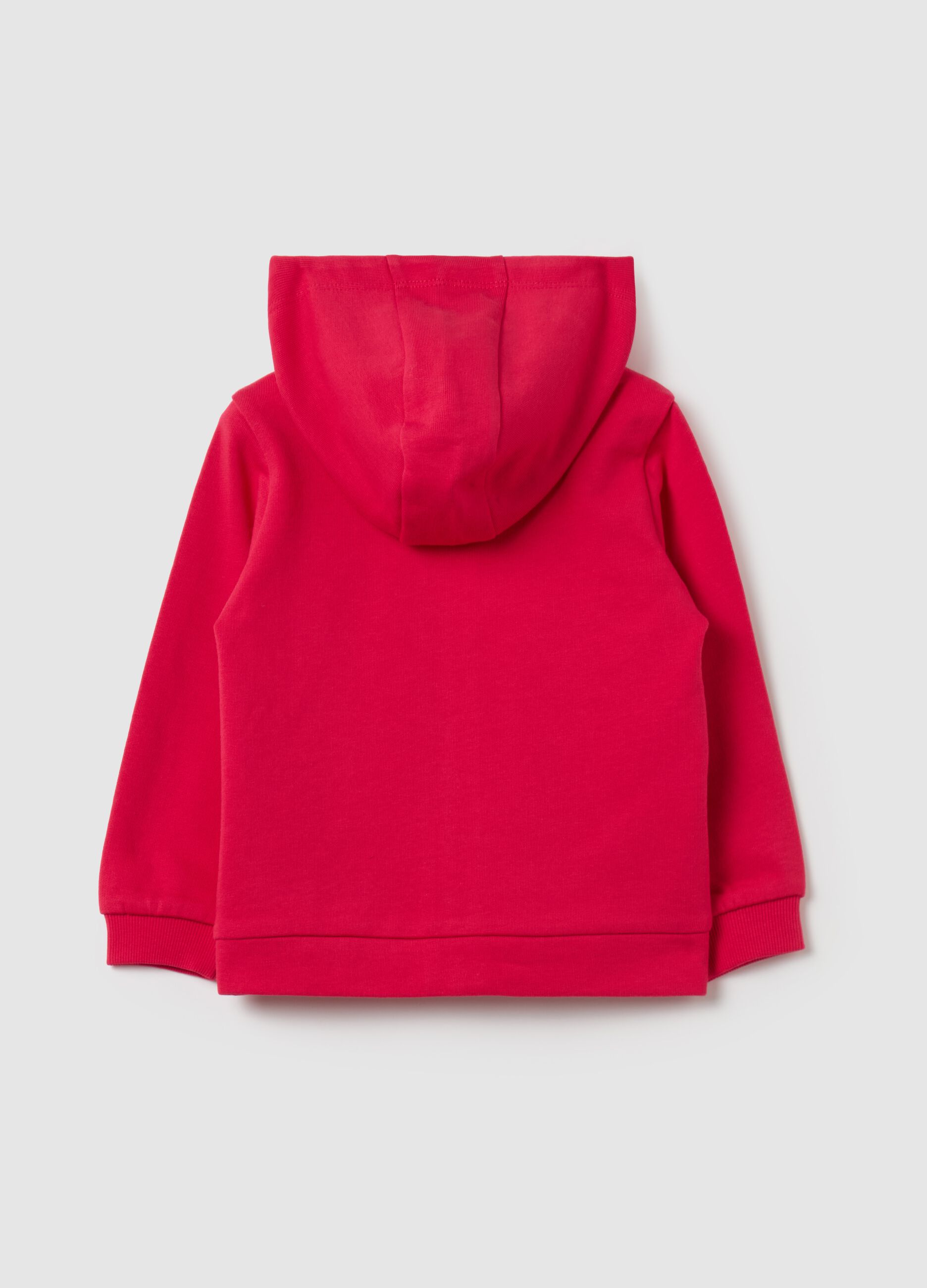 Full-zip sweatshirt in French terry with hood