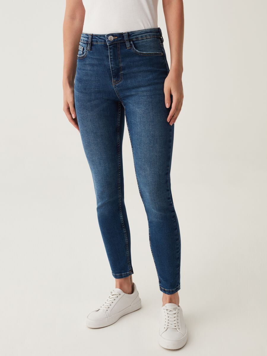 Skinny-fit jeans with five pockets_1