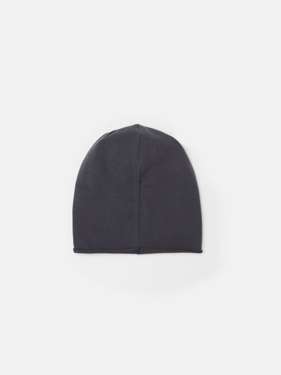 Solid colour hat in French terry_1