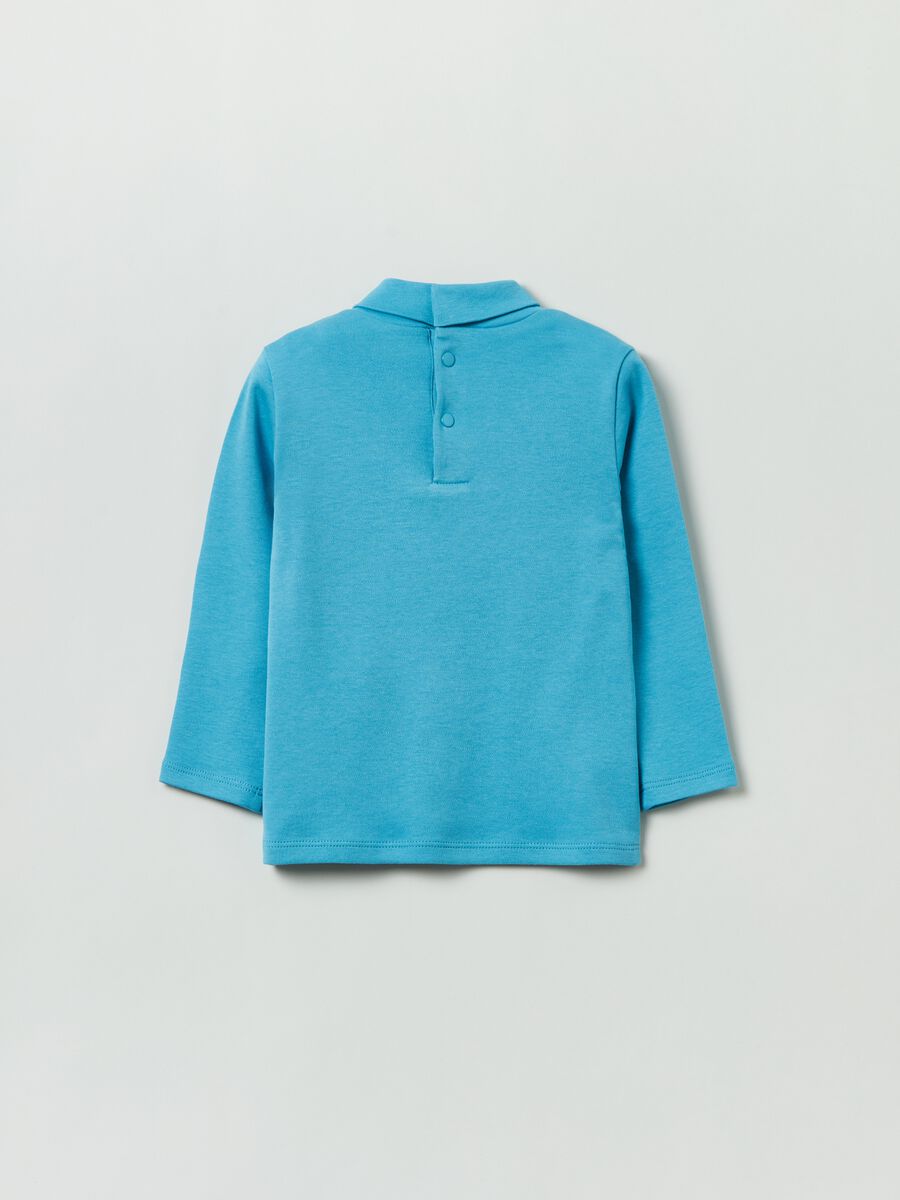 Long-sleeved T-shirt with high neck_1