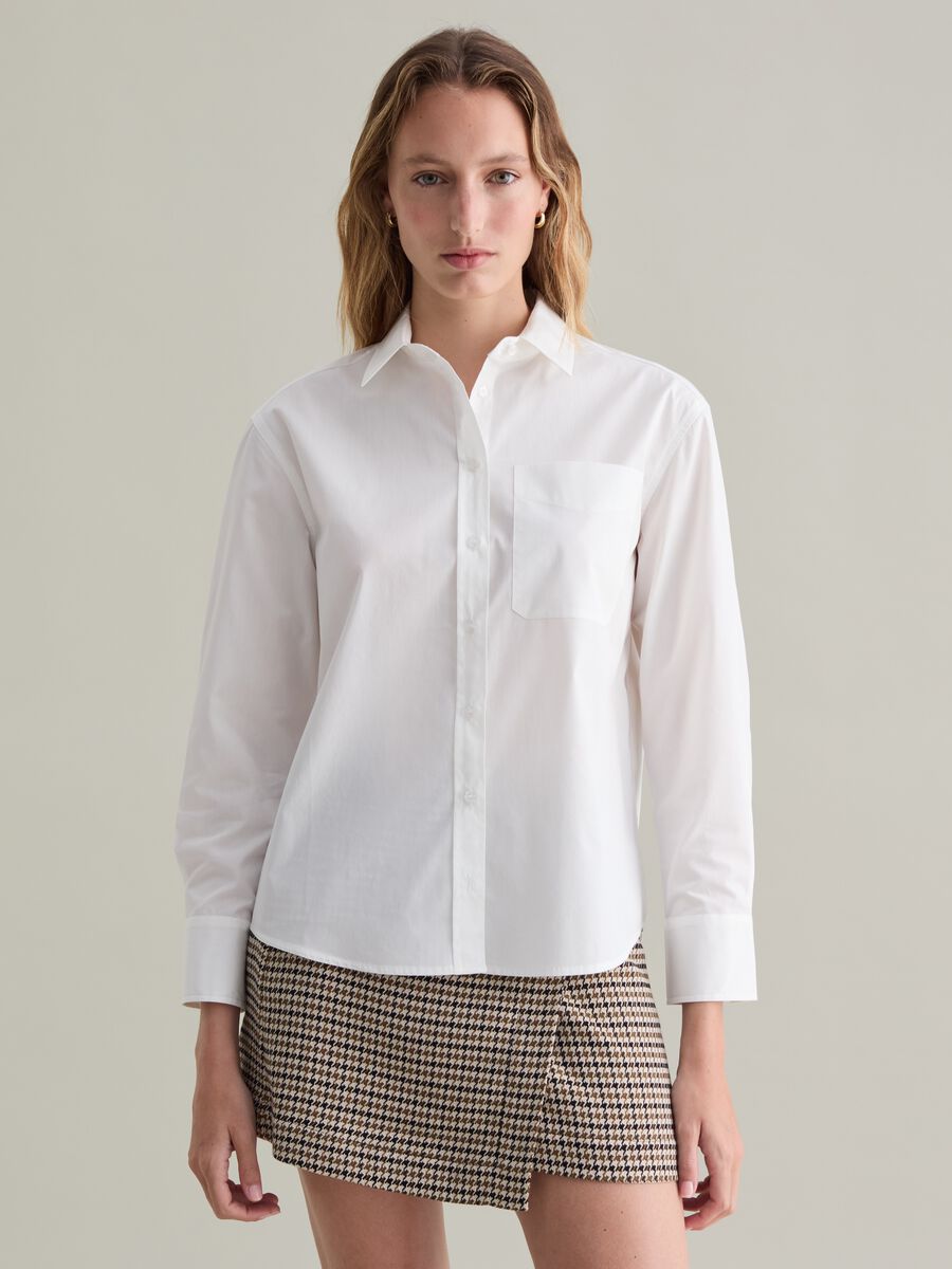 Poplin shirt with pocket_3