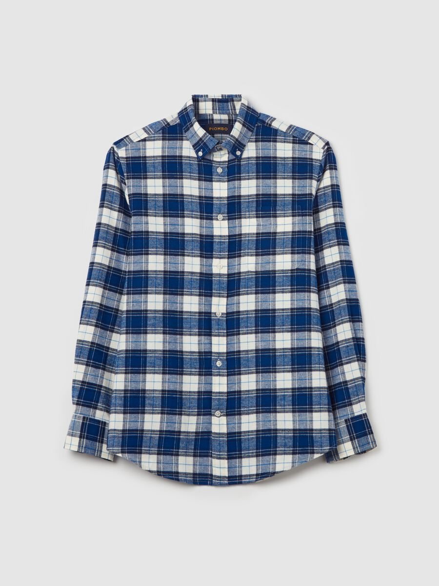 Flannel shirt with check pattern_4