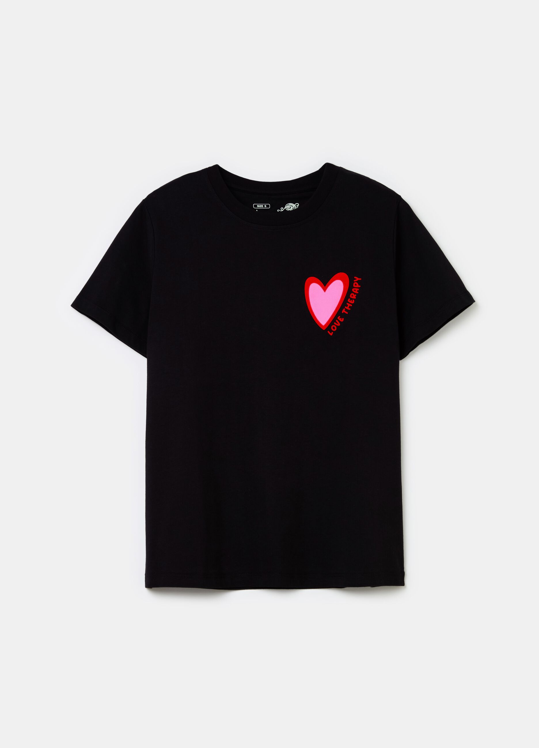 T-shirt with heart print