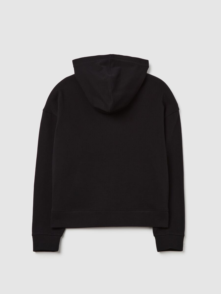 Cotton sweatshirt with hood and pocket_1