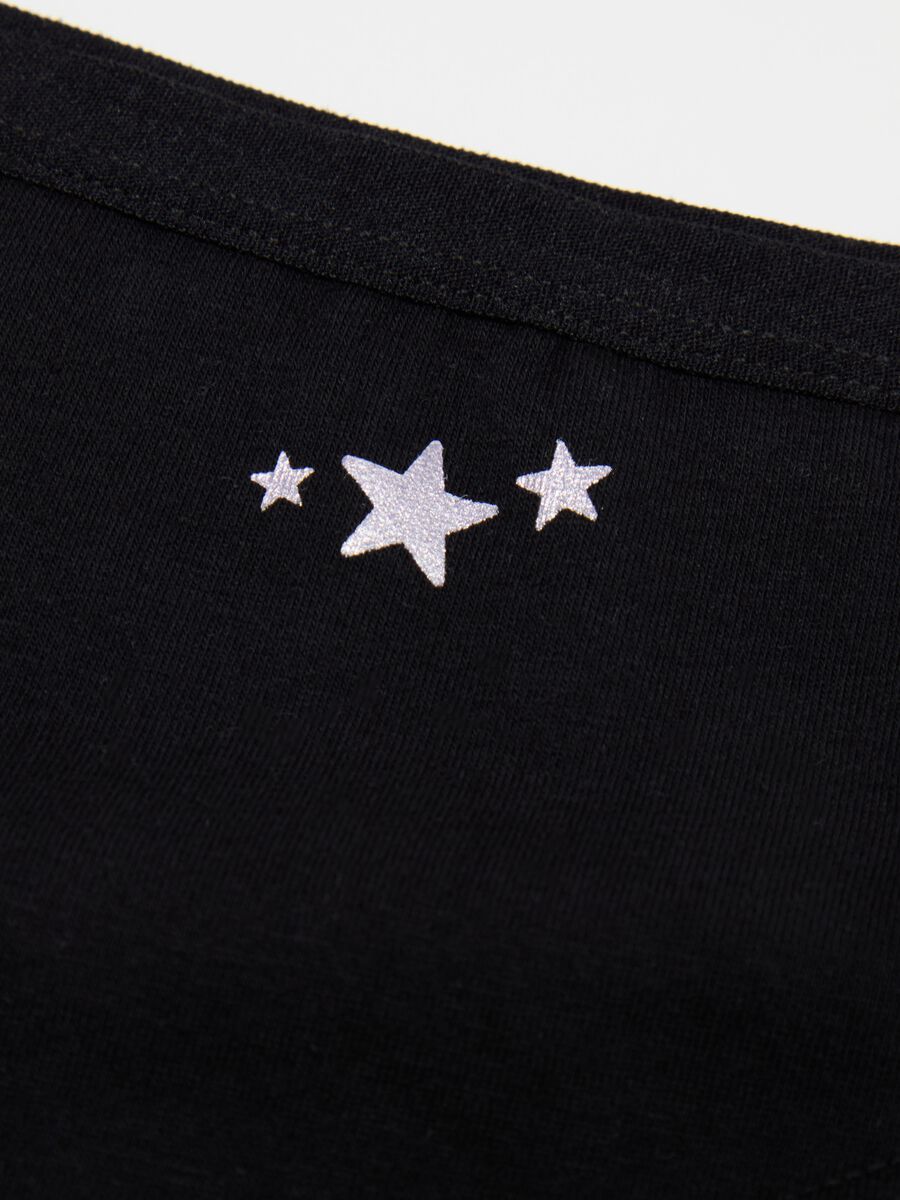 Organic cotton briefs with stars print_2