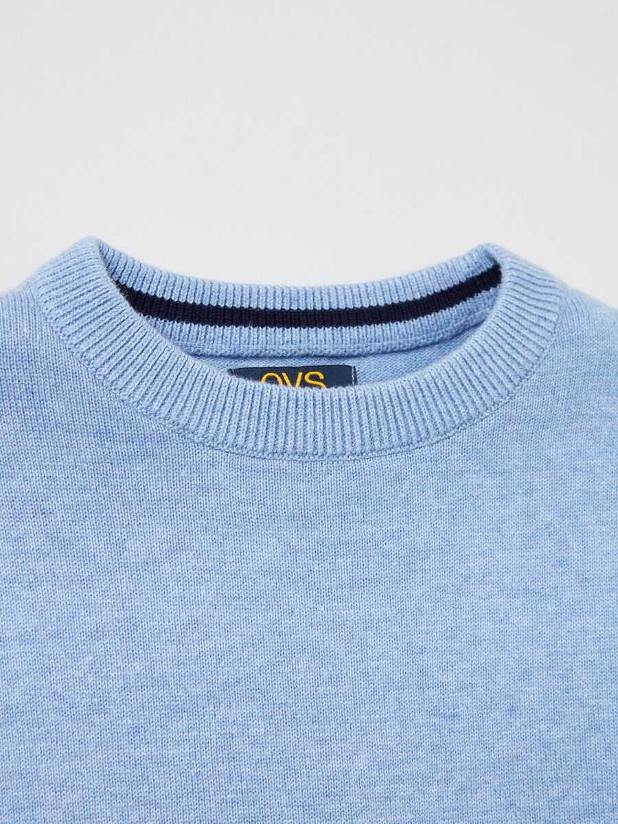 Cotton pullover with round neck_2