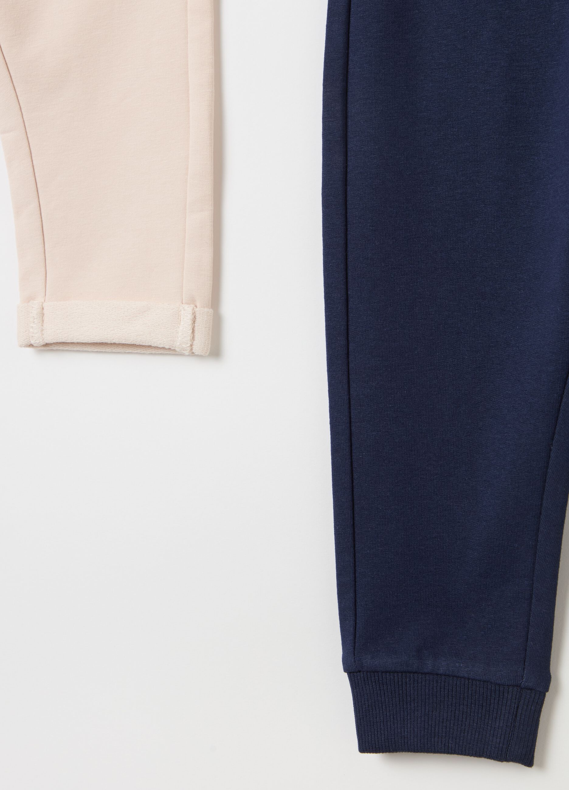 Two-pack stretch cotton joggers