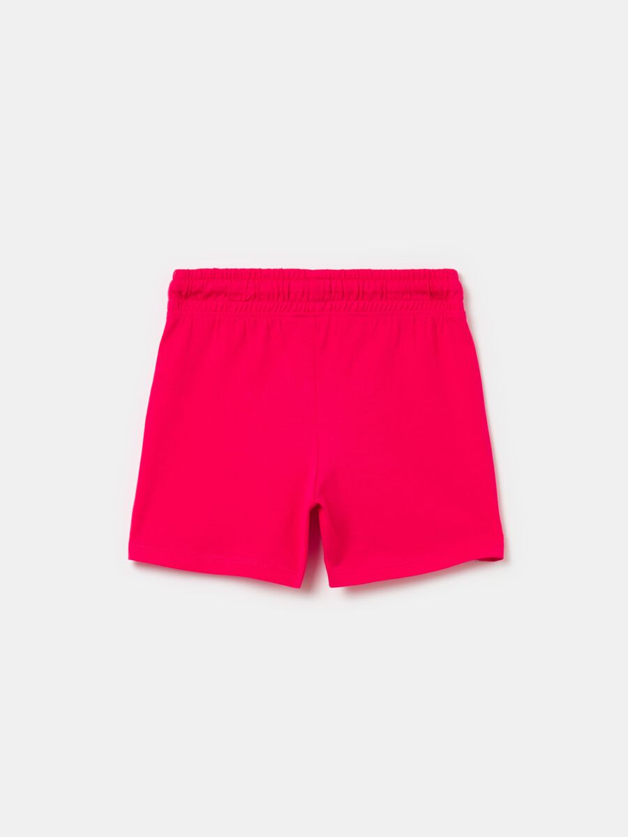 Cotton shorts with drawstring_1
