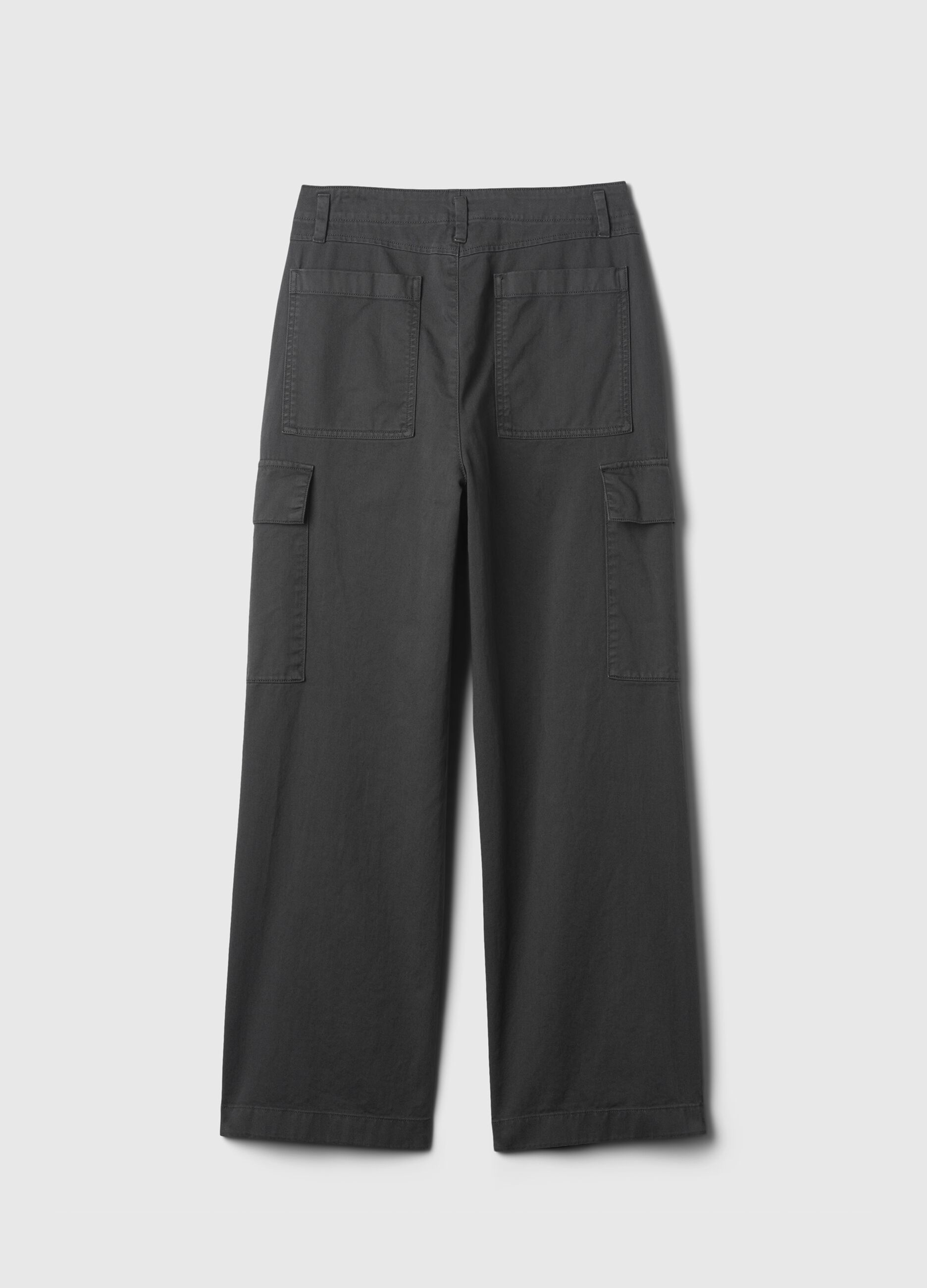 Loose-fit cargo trousers in cotton