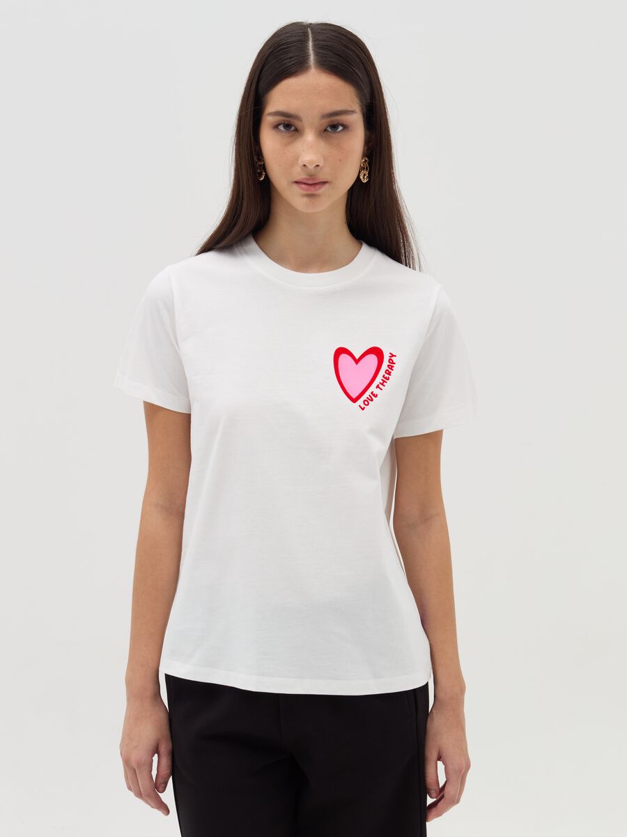 T-shirt with heart print_1