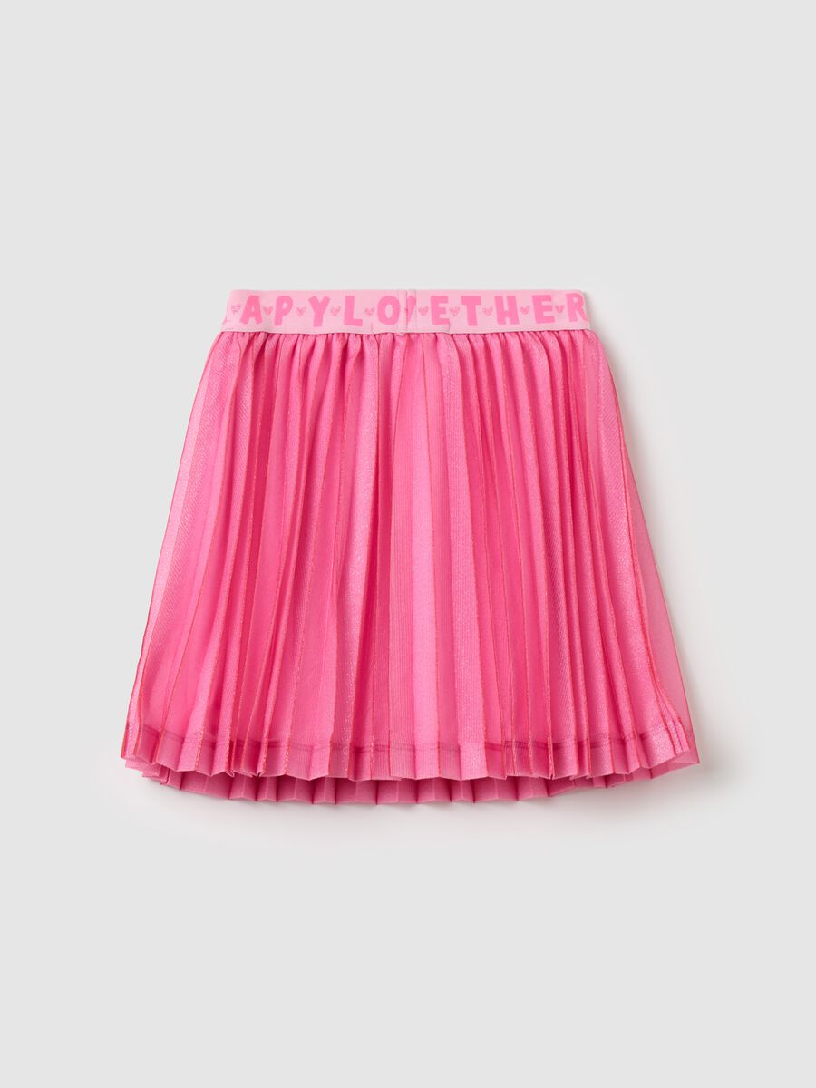 Pleated skirt with glitter_1