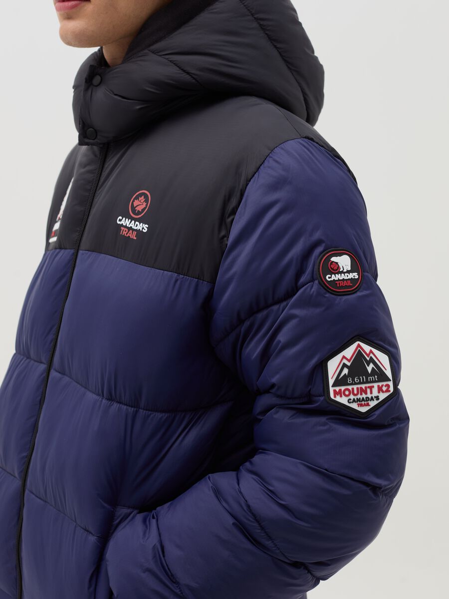 Canada Trail quilted down jacket with hood_3