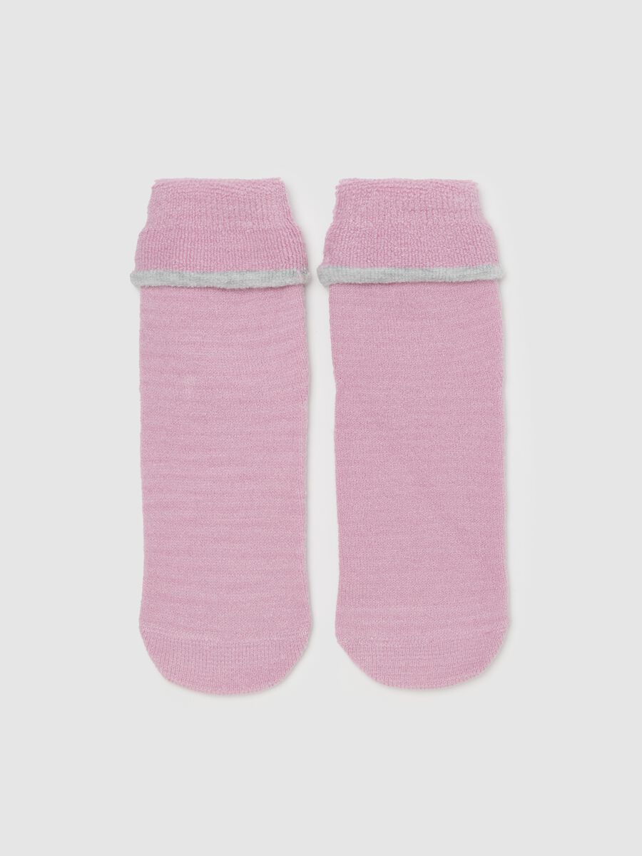 Short slipper socks with fold_0