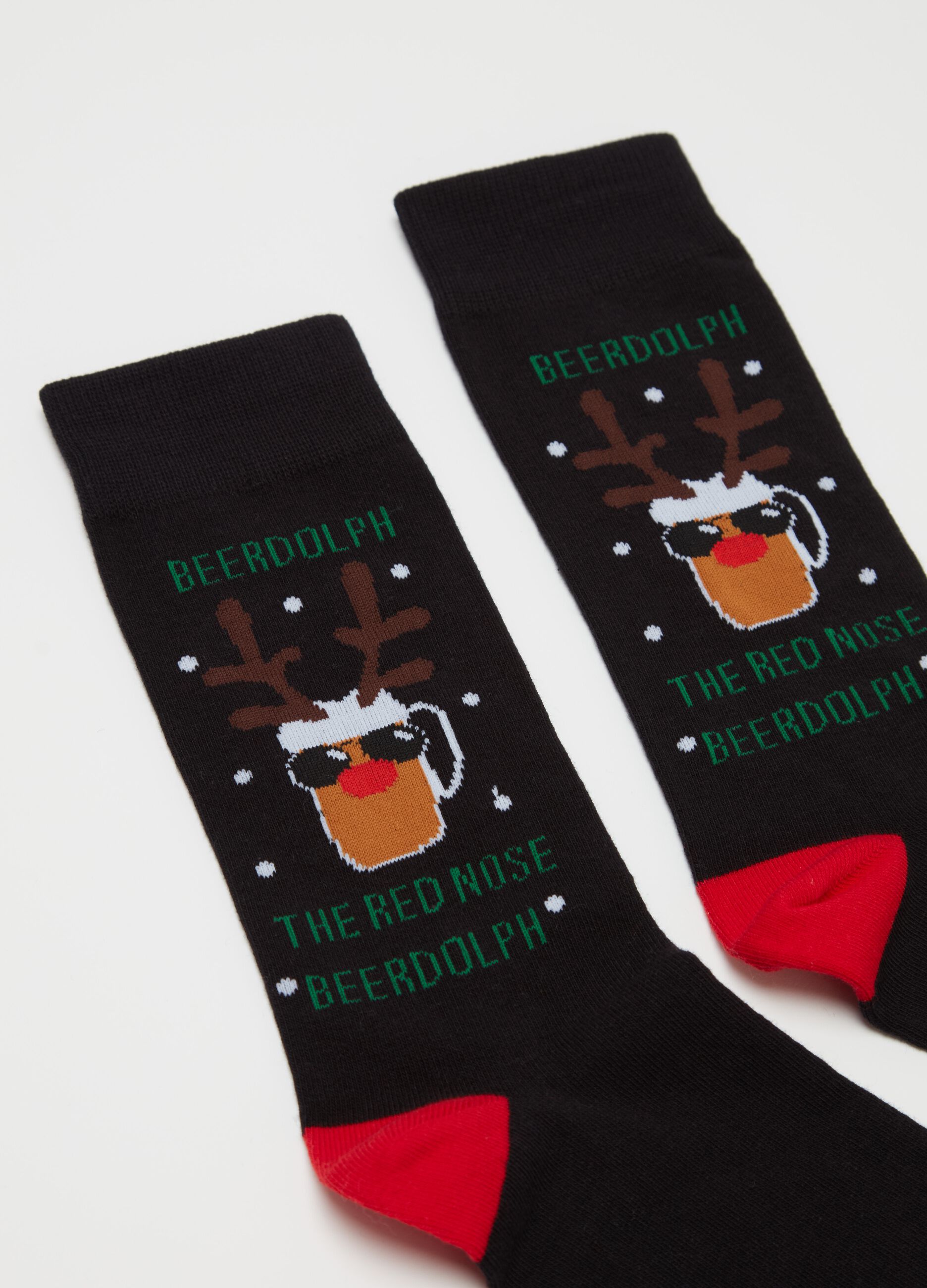 Short socks with "Beerdolph" design