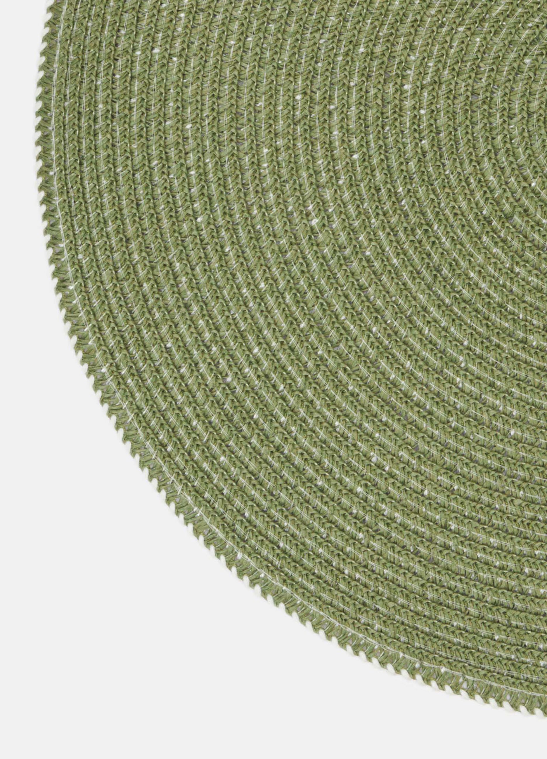 Round breakfast table mat in raffia