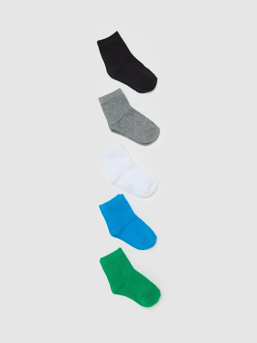 Five-pair pack short stretch socks_0