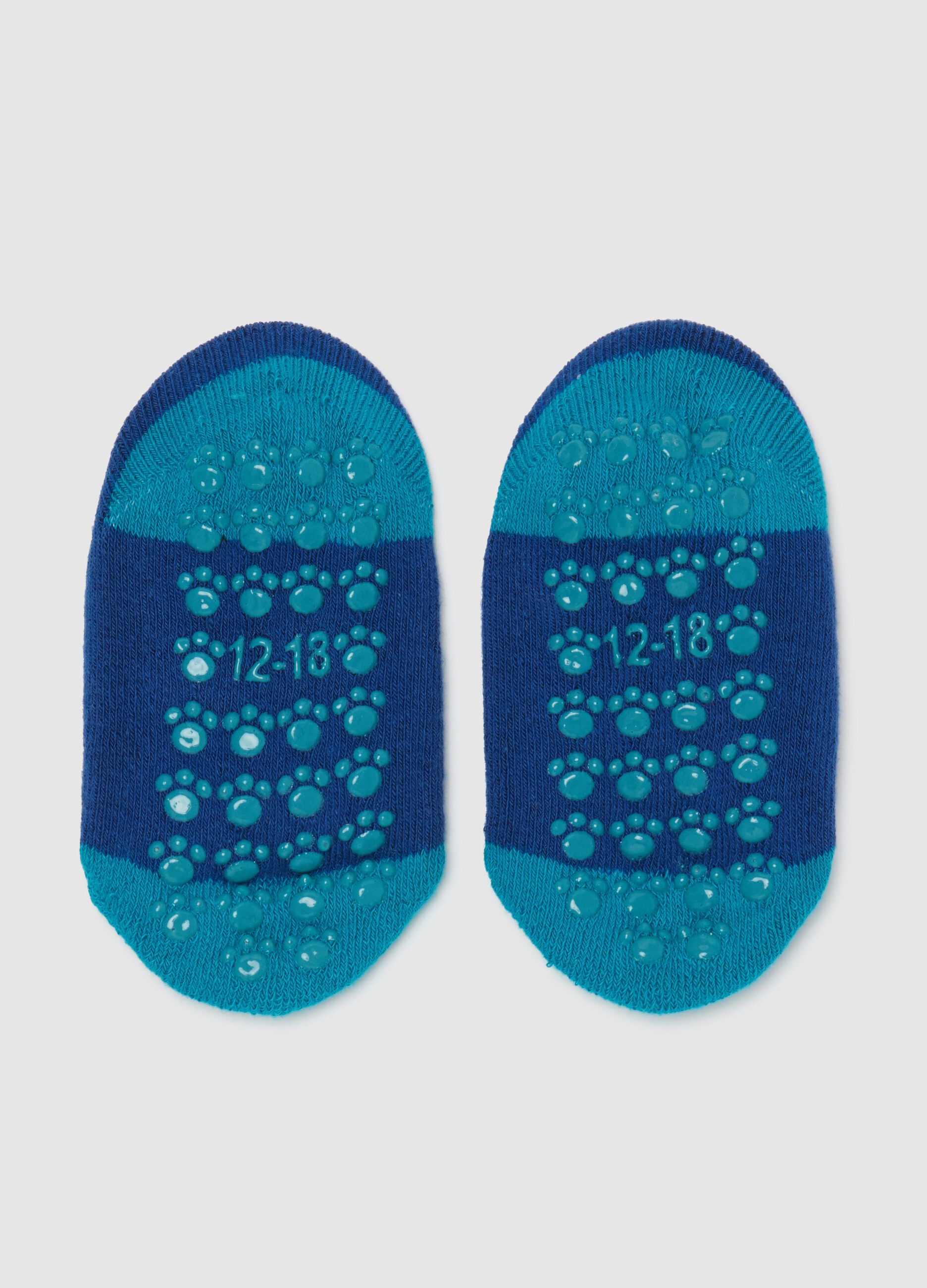 Slipper socks with monster design