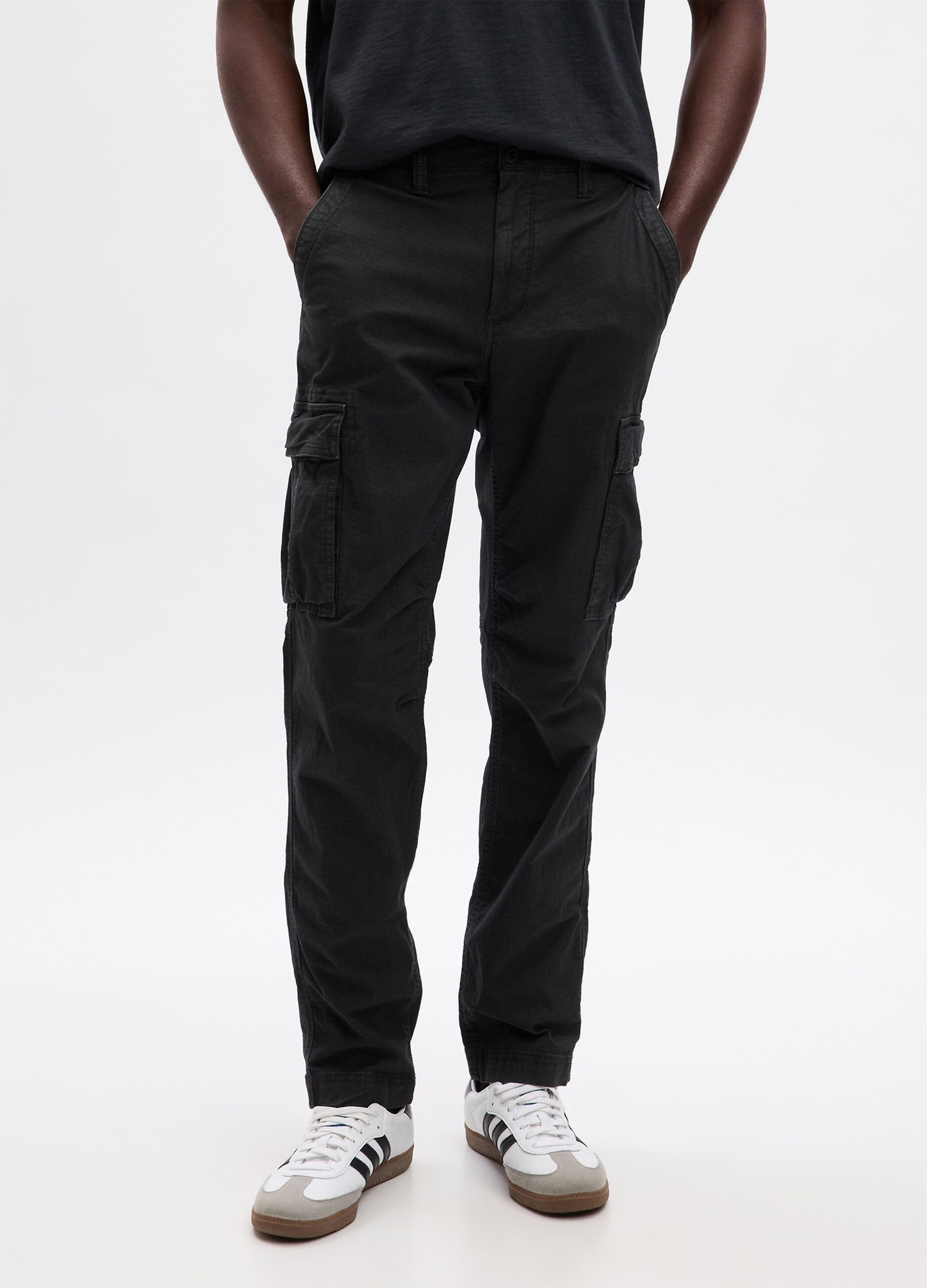 Pantalone cargo con trama ripstop