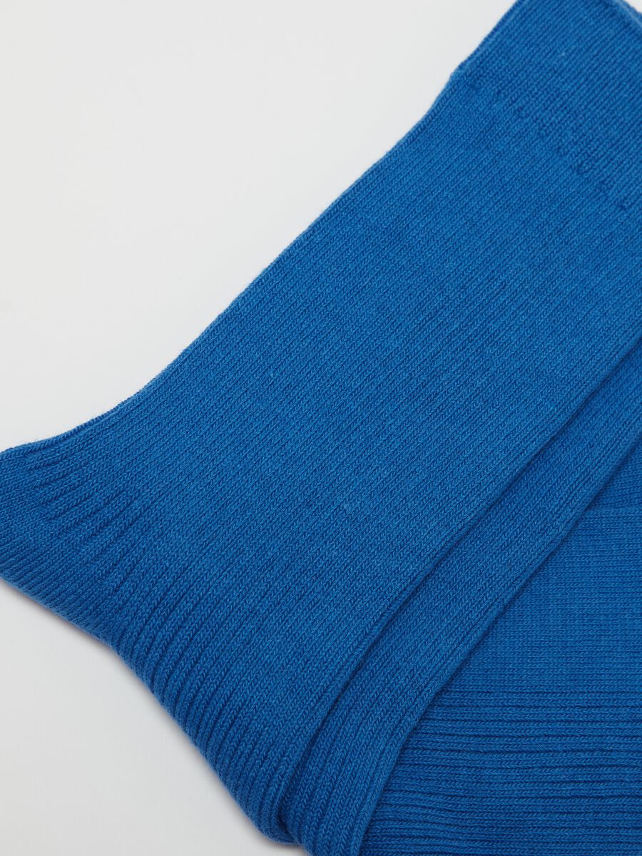 Stretch midi socks with ribbing_2