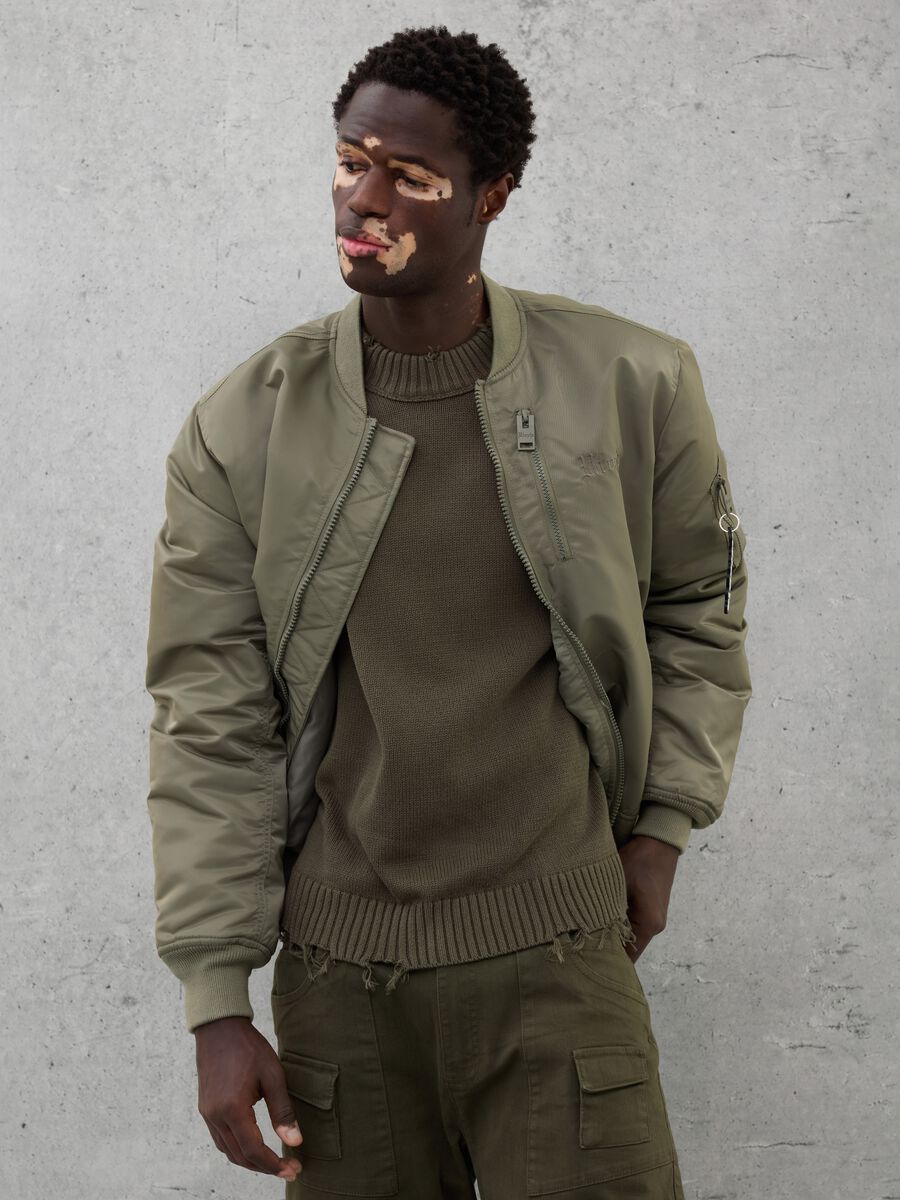 Perfect Bomber Jacket Military Green_5