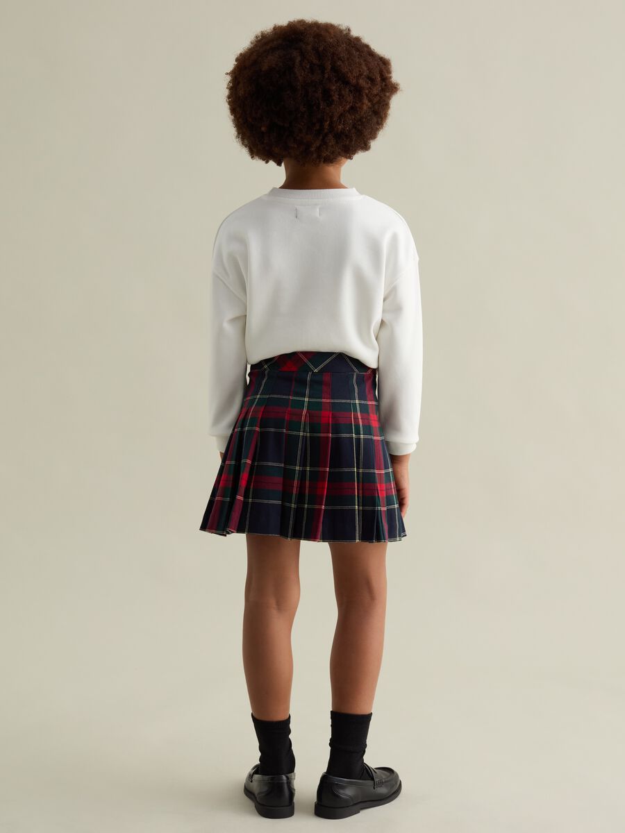 Pleated tartan miniskirt_1