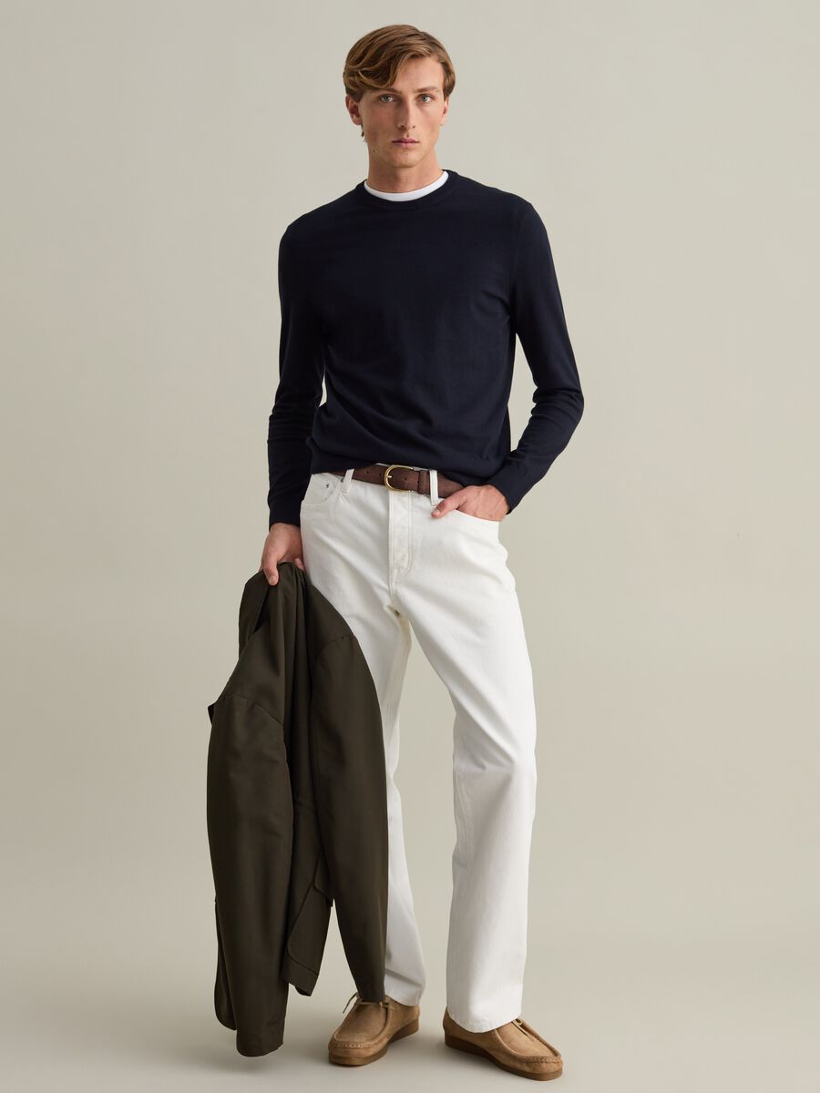 Straight-fit jeans in cotton twill_0