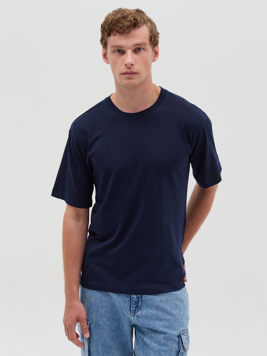 Relaxed-fit pyjama T-shirt in cotton_1