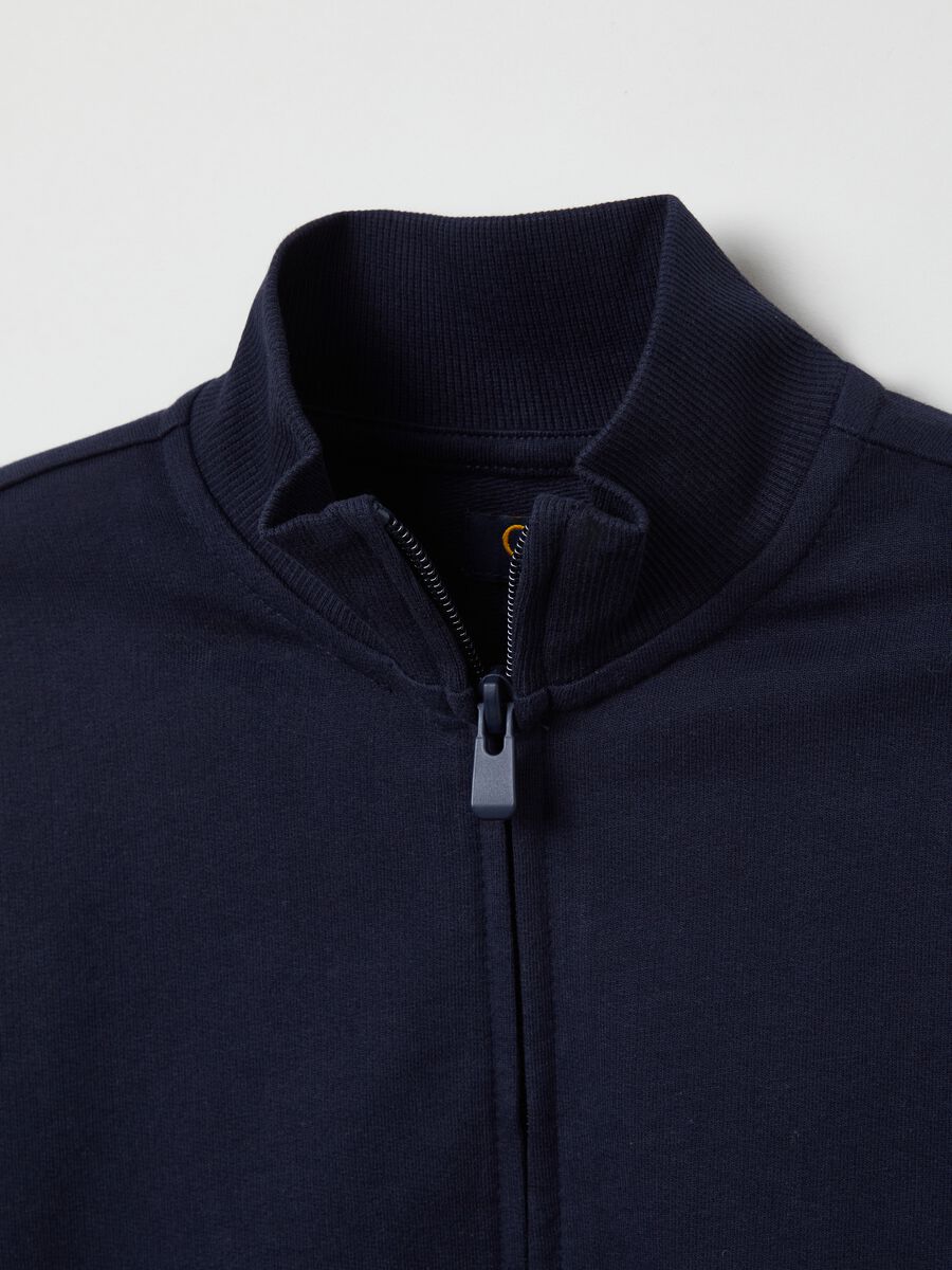 Full-zip in French Terry a collo alto_2