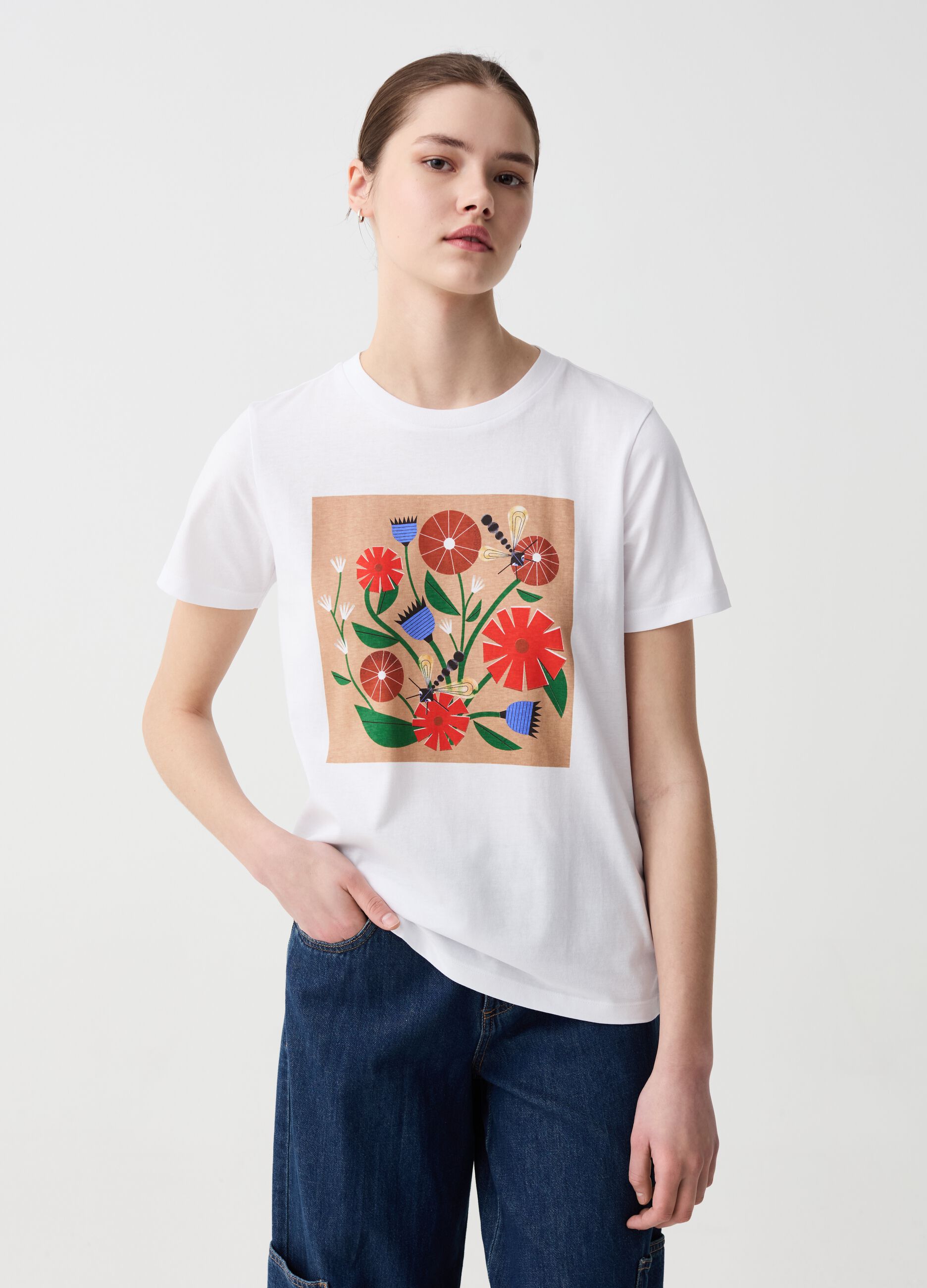 Ovs T-shirt con illustrazione grafica by Magda Azab