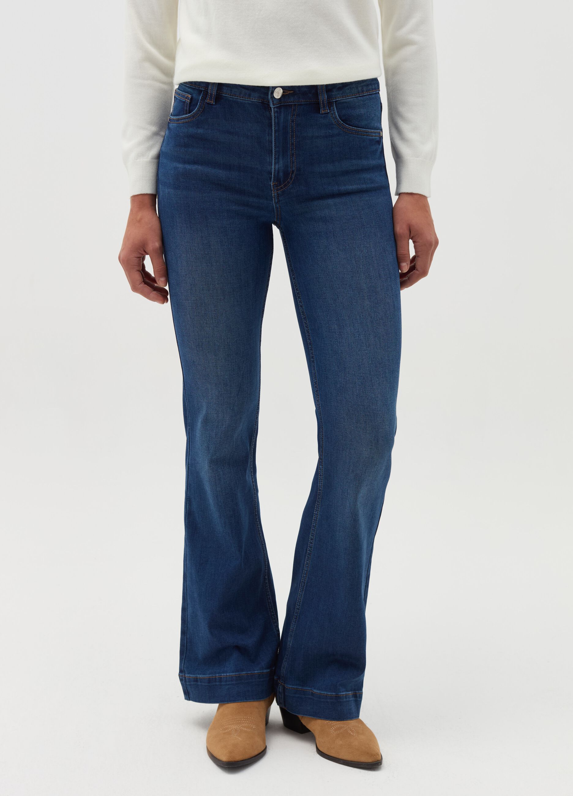 Bootcut stretch fit jeans