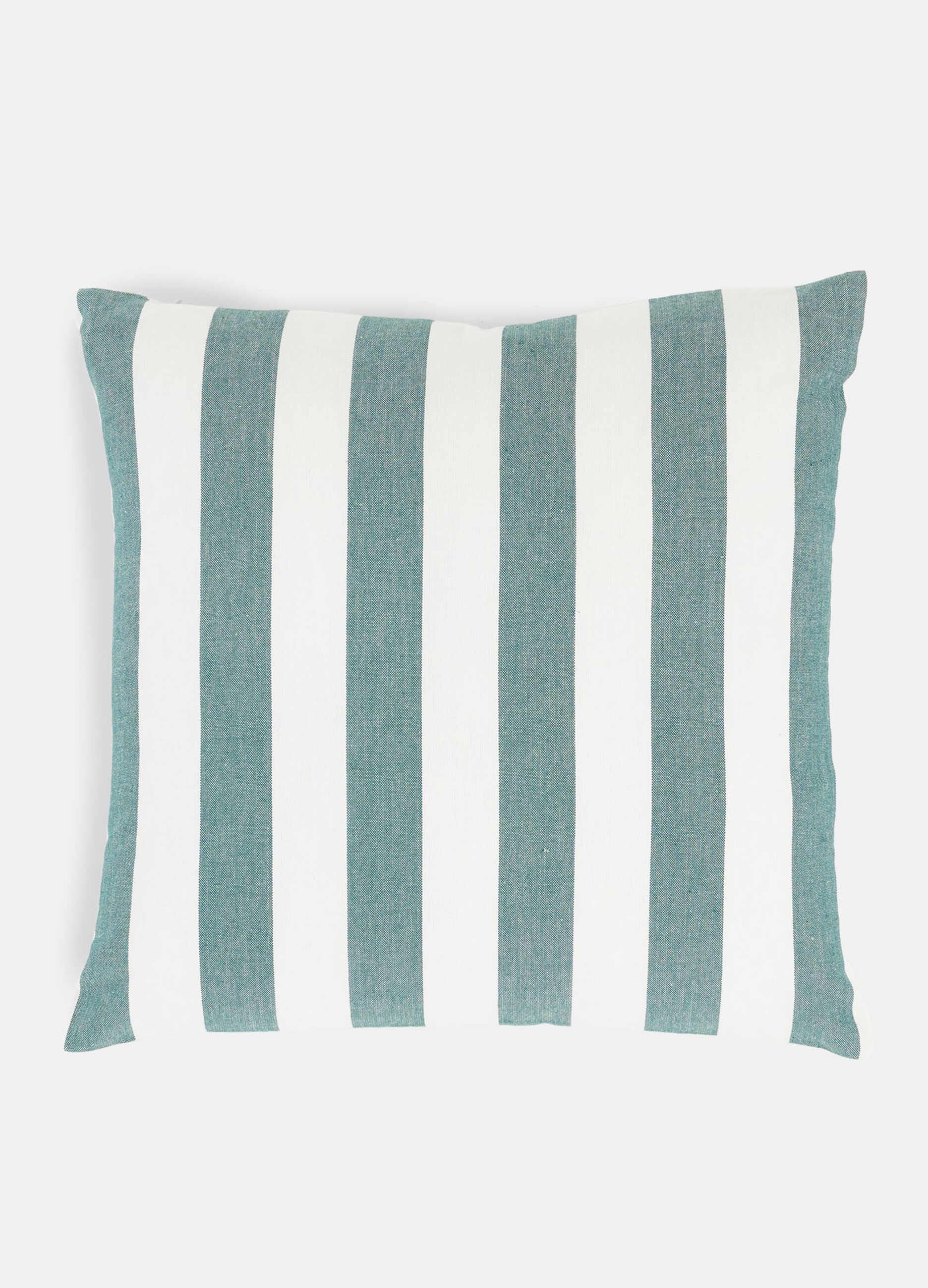 Striped cotton cushion cover