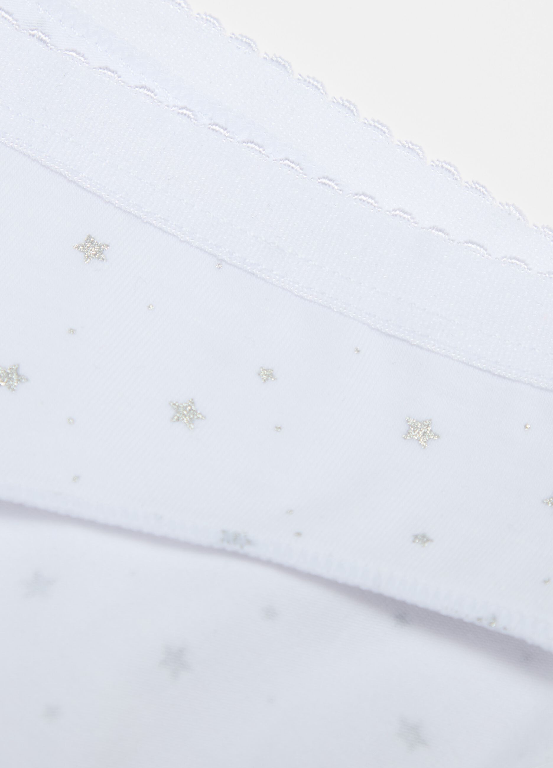 Organic cotton briefs with stars print