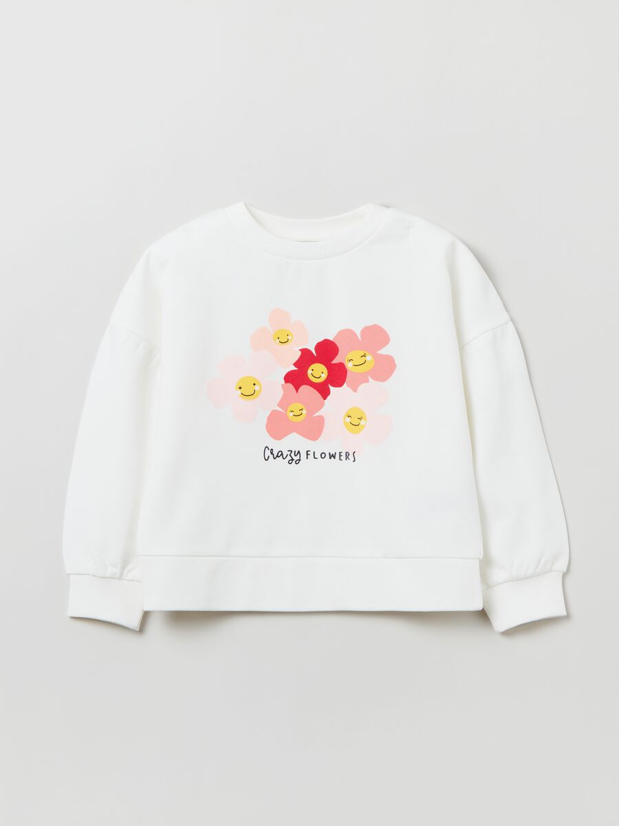 French terry sweatshirt with print_0