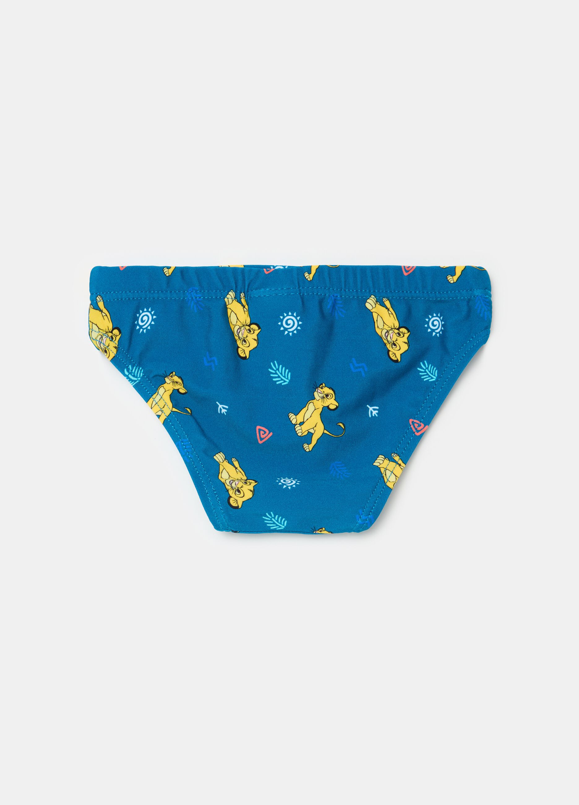 Swim briefs with The Lion King print