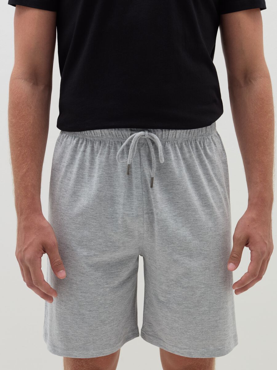 Two-pack pyjama shorts with drawstring_2