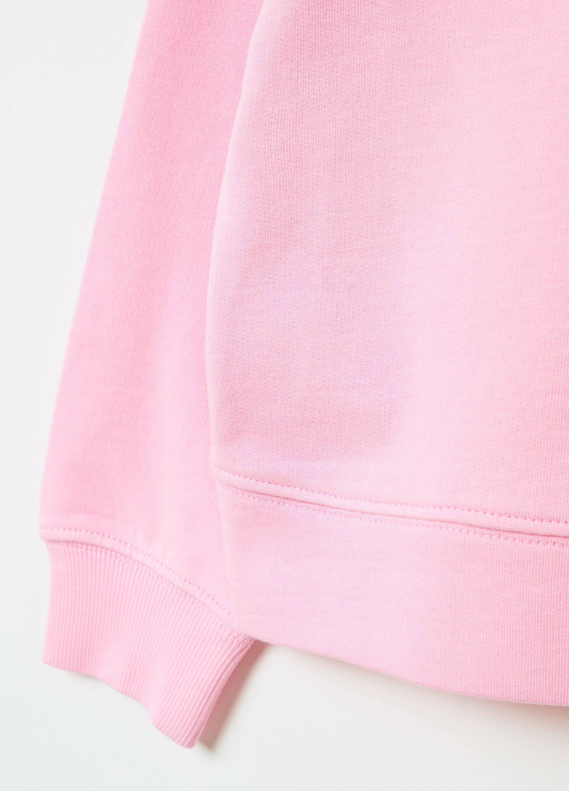 Solid colour sweatshirt in French terry